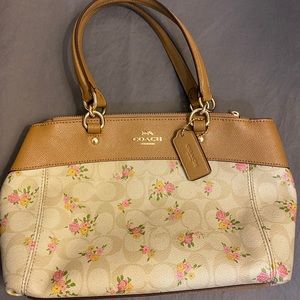 Coach Brooke Mini Carryall Floral Pattern